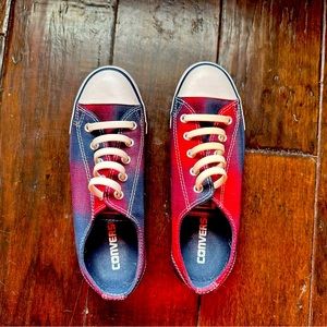 Plaid converse.